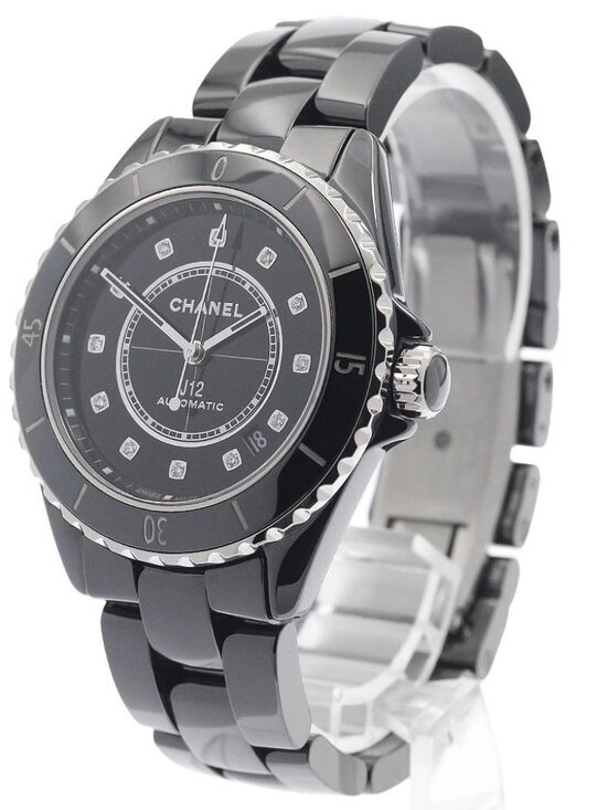 CHANEL J12 H5702 Black ceramic 12P diamond Automatic Men\'s Watch_958677 main image 6